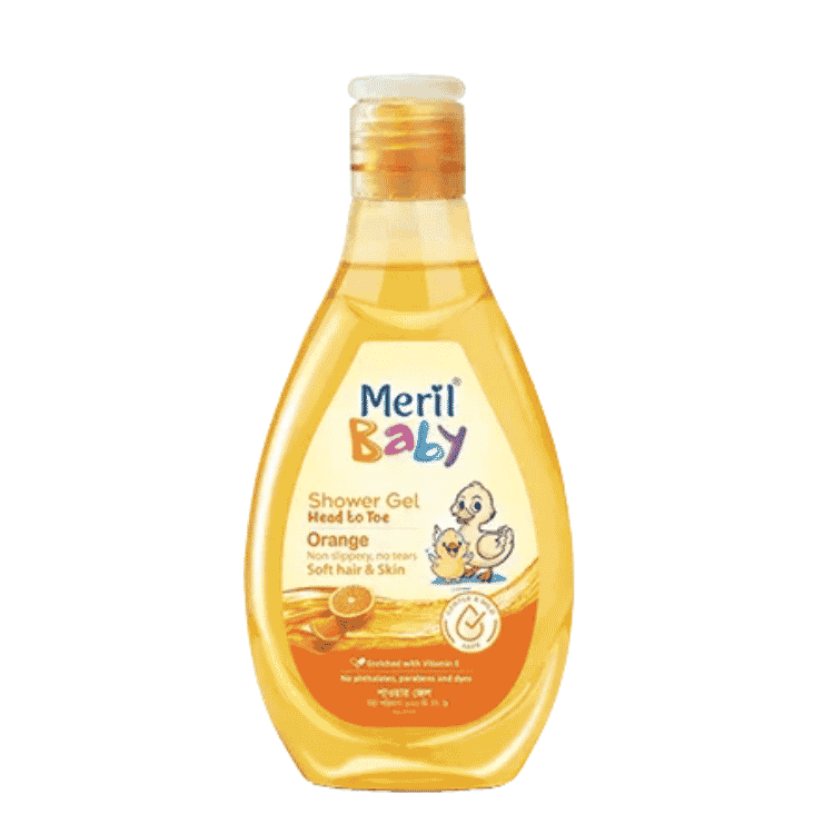 Meril Baby Shower Gel Head to Toe (Orange)